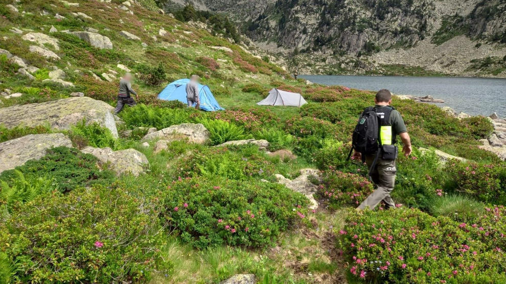 Agents Rurals acampada il·legal al PNAP 2