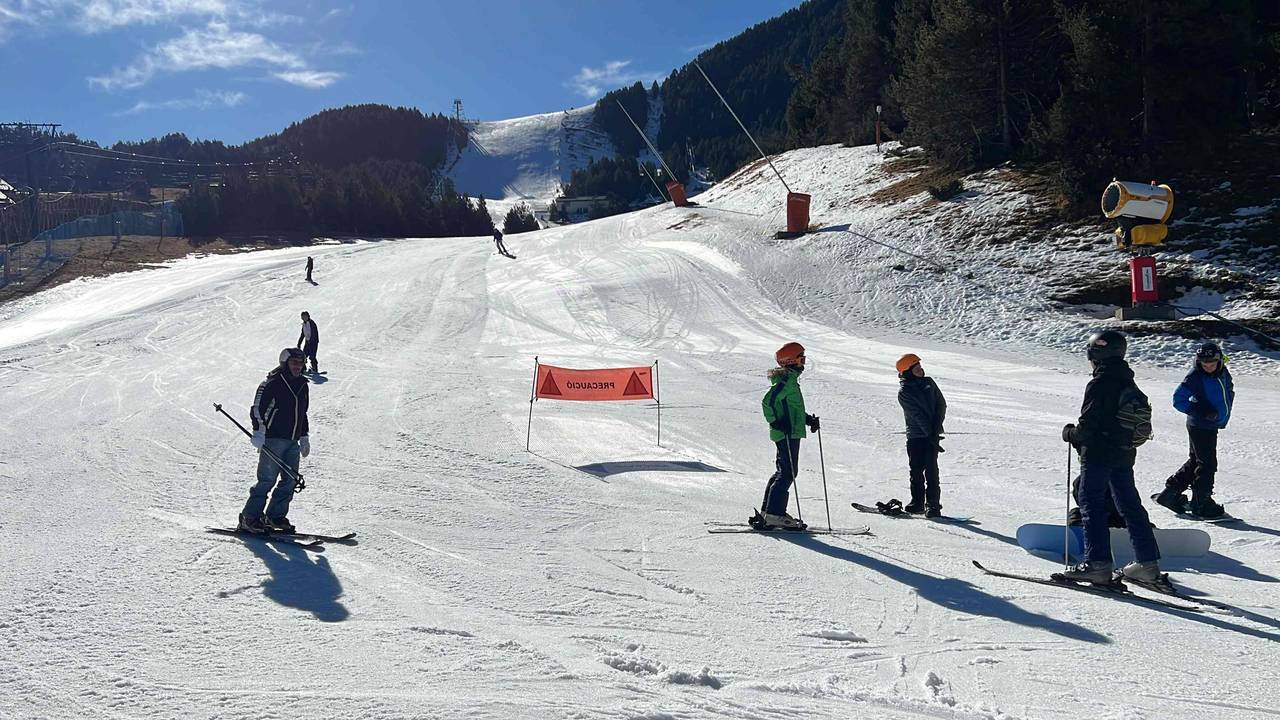 Esquiadors a la Molina Albert Lijarcio