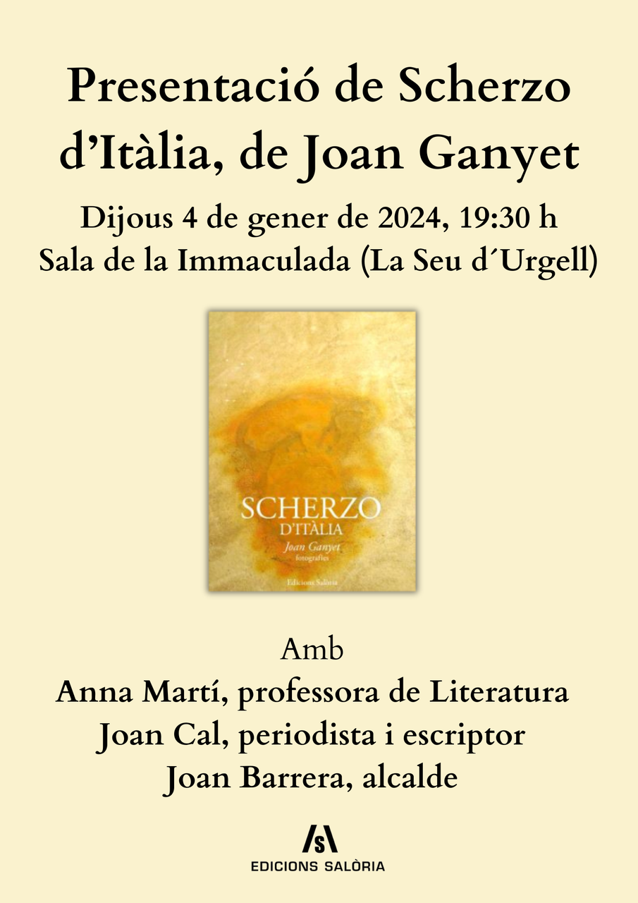 Presentació de Scherzo d’Itàlia, de Joan Ganyet (1)