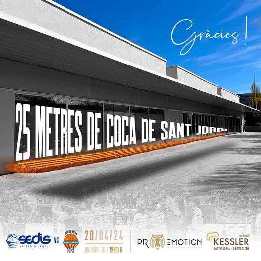 Sedis bàsquet coca de Sant Jordi