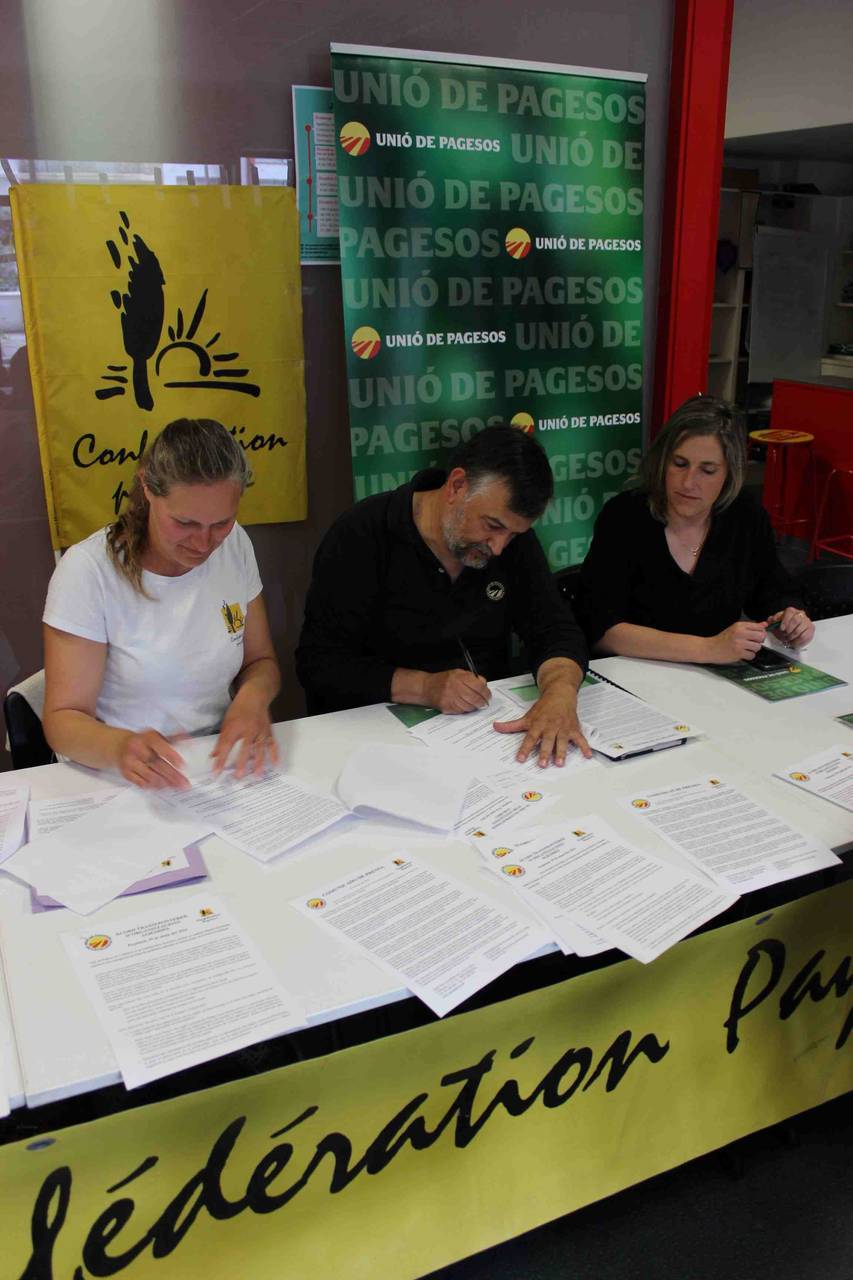 Unió de Pagesos de Catalunya i la Confederació Pagesa Occitana i Catalana 3