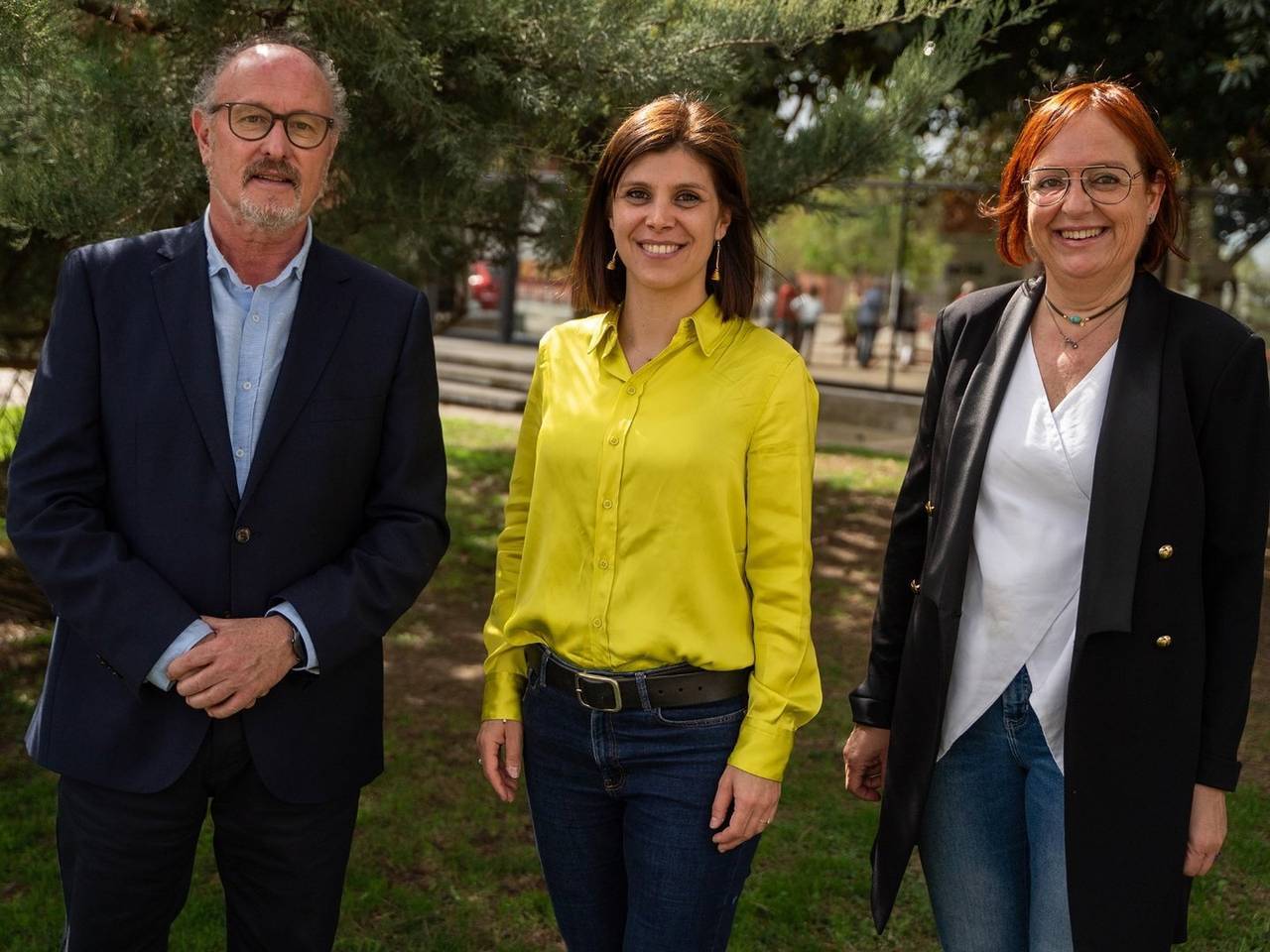 Els diputats al Parlament de Catalunya, Pepe Vidal, Marta Vilalta i Montse Bergés