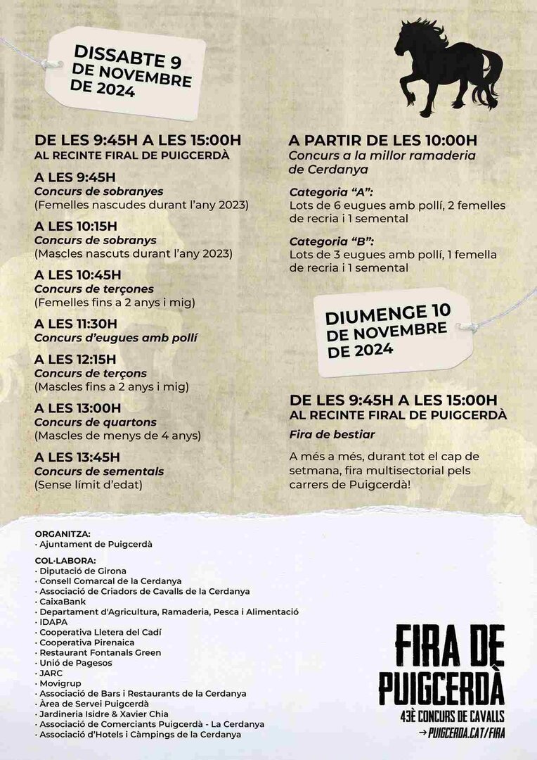 Fira Puigcerdà 2024 programa
