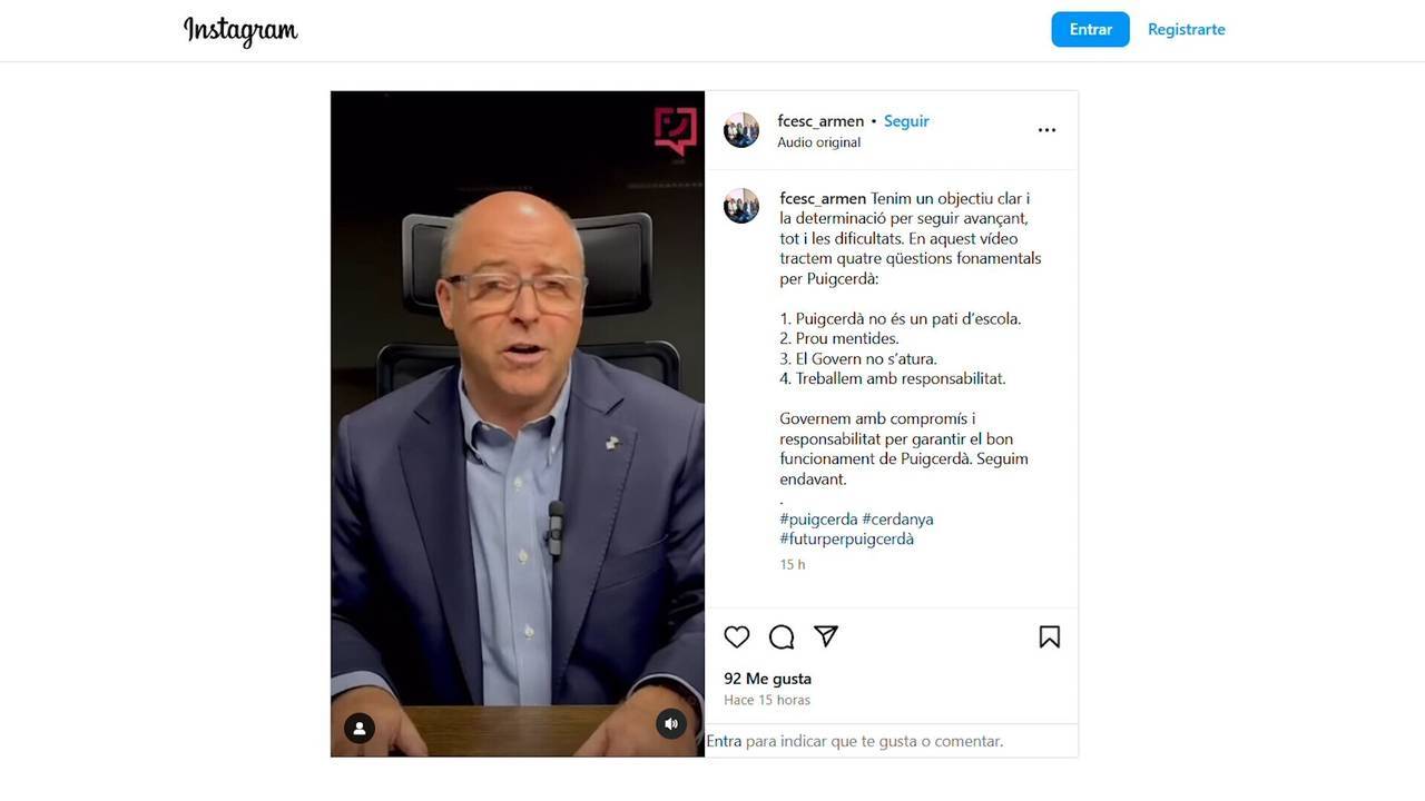 Francesc Armengol vídeo