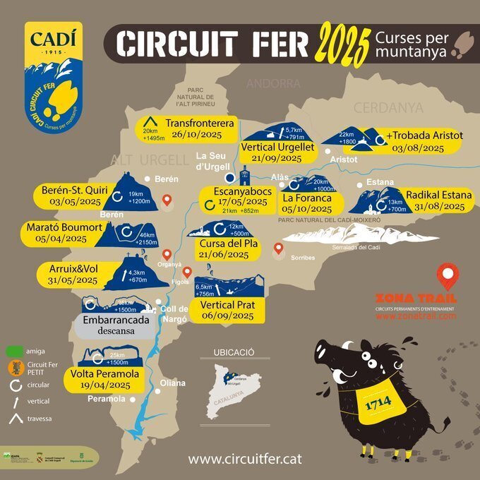 Cartell Cadí Circuit Fer
