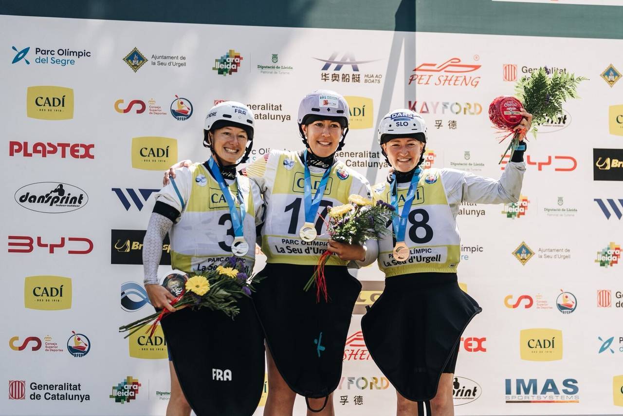 Miren Lazcano medalla d'or Kayak cros Copa del Món la Seu
