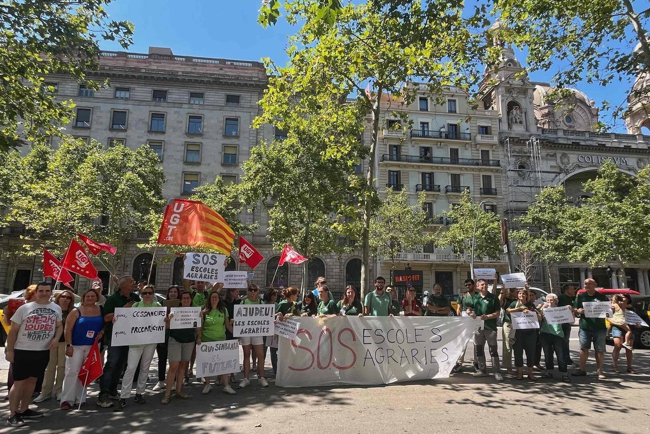 Escoles Agràries professorat protesta 2