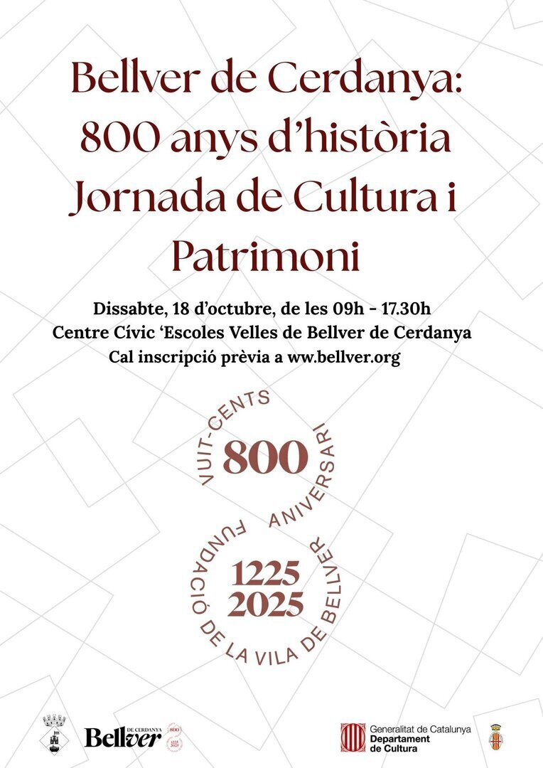 Cartell Jornada 800 anys historia
