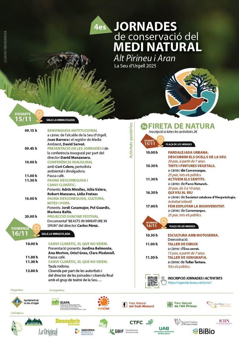 Programa 4es Jornades Conservació Medi Natural
