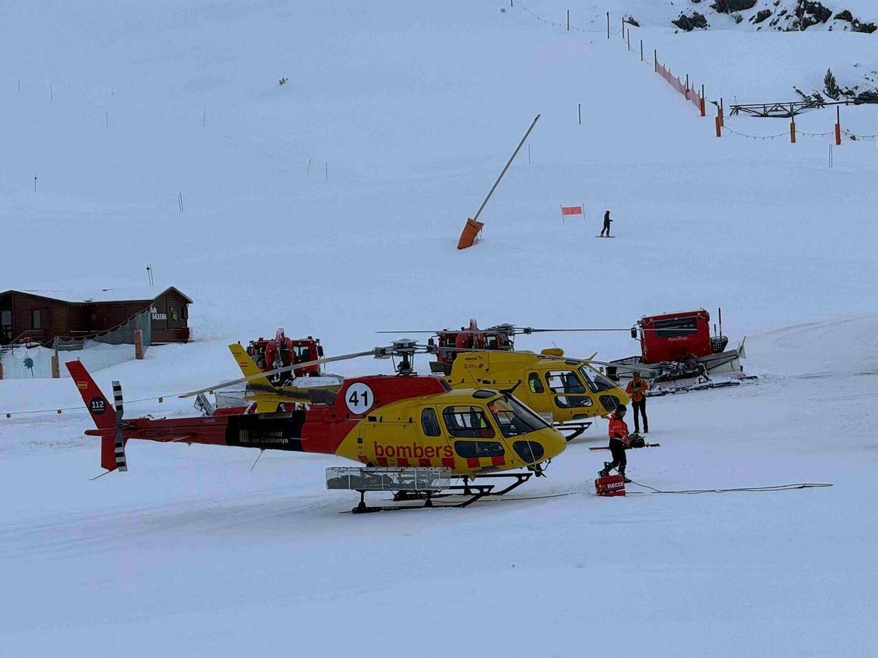 Allau Baqueira recerca esquiador 2