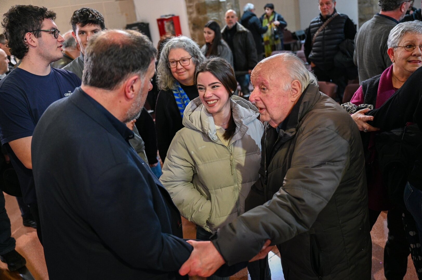 Oriol Junqueras amb Jaume Bertran Sant Domènec