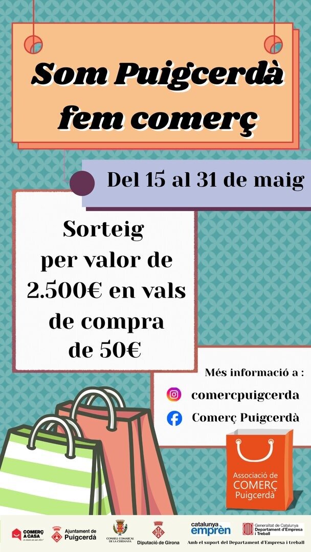 Imatge del cartell anunciador de la campanya / Comerç de Puigcerdà.