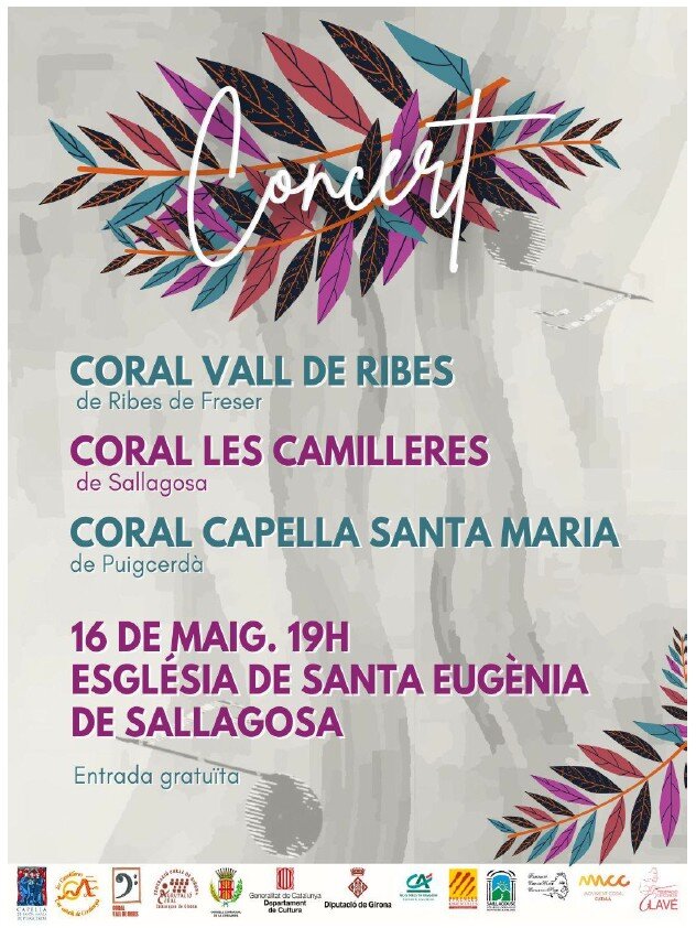 Cartell del concert de Sallagosa.