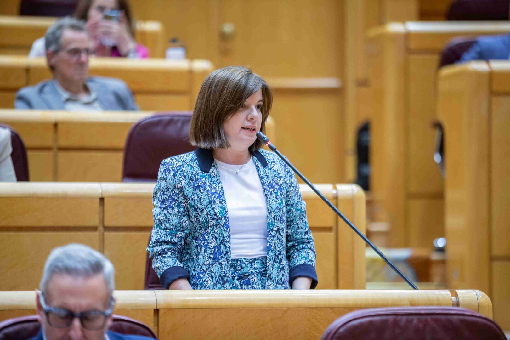 La senadora Sara Bailac durant una intervenció al ple